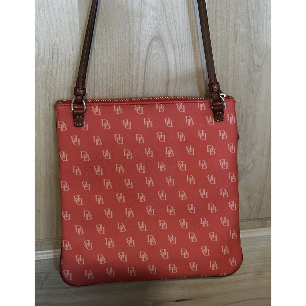 Dooney & Bourke Orange Penrose Triple Zip Crossbody EUC - Picture 3 of 9